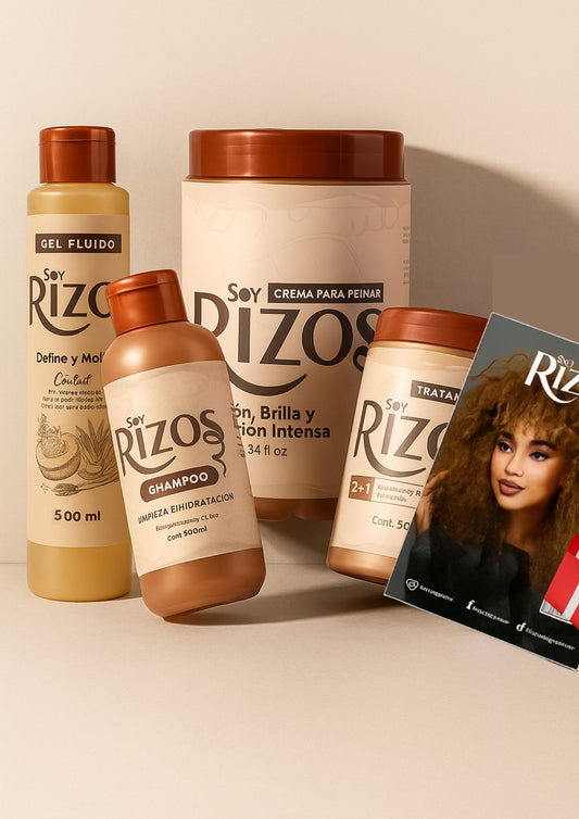 Oferta: Kit Soy Rizos: Gel, Shampoo, Acondicionador y Crema de kilo+ REGALOS