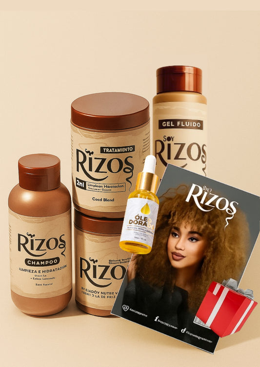 Kit Soy Rizos + gel fluido +  1 Óleo Dorado + REGALO 🎁✨