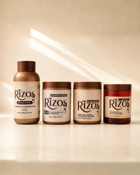 Kit Soy Rizos: Shampoo, Acondicionador, Crema, gel duro bifasico + REGALO 🎁✨