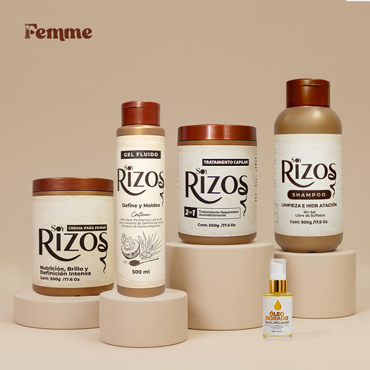 Kit Soy Rizos + gel fluido +  1 Óleo Dorado + REGALO 🎁✨