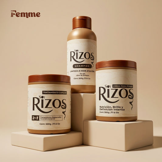 Kit Soy Rizos: Shampoo, Acondicionador y Crema + REGALO 🎁✨