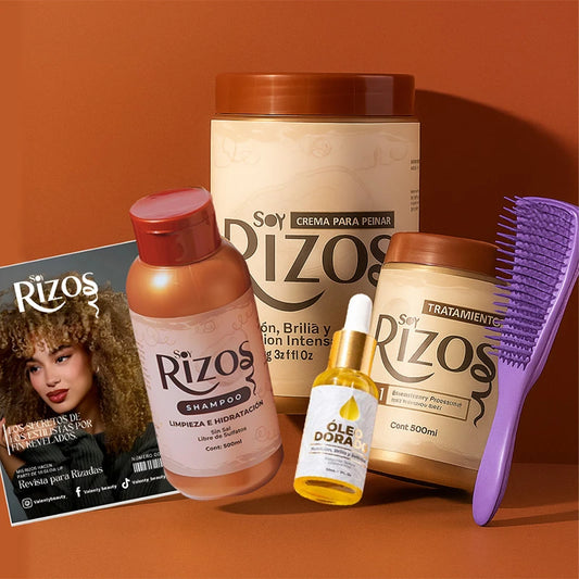 Kit Soy Rizos con Crema de 1 Kilo + Óleo Dorado + REGALO 🎁✨
