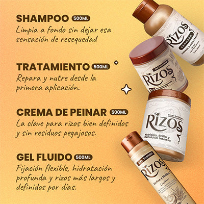 Oferta: Kit Soy Rizos: Gel, Shampoo, Acondicionador y Crema + REGALOS